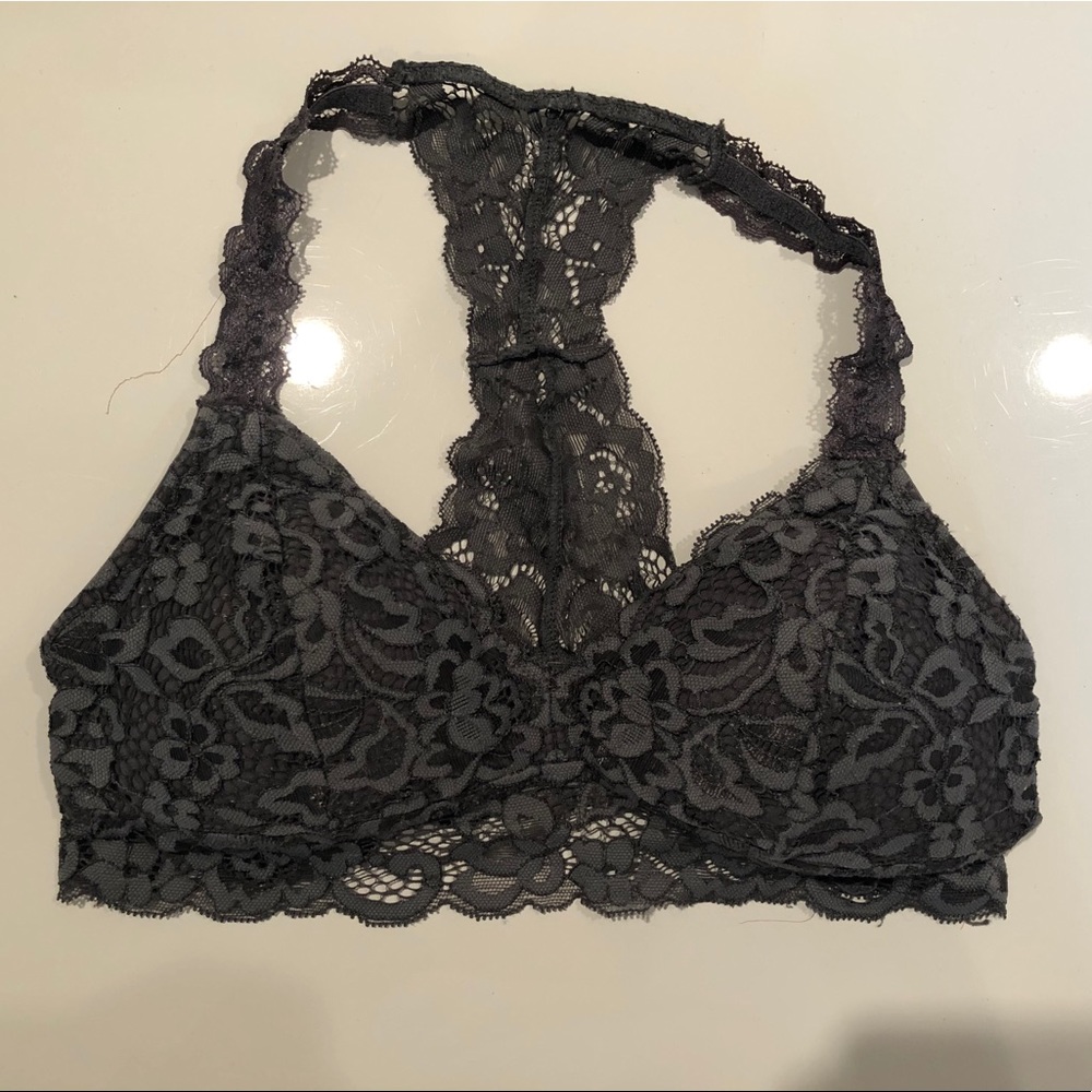 Xharation Gray Lace Bralette